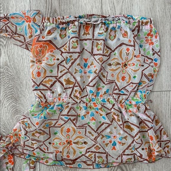 Diane Von Furstenberg Multicolor Silk Blouse - Picture 4 of 6